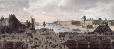 View of the Pont-Neuf and the River Seine Looking Downstream by Flemish School